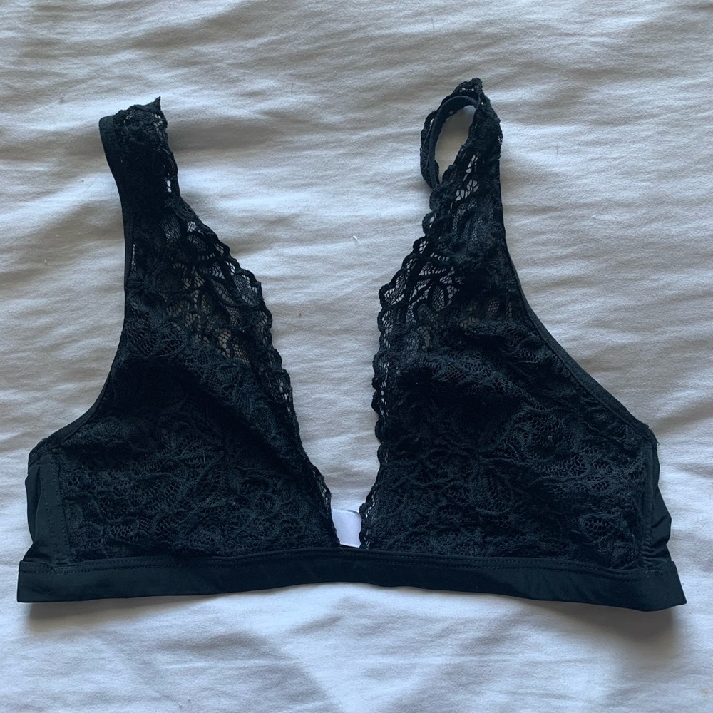 🍁Black lace bralette